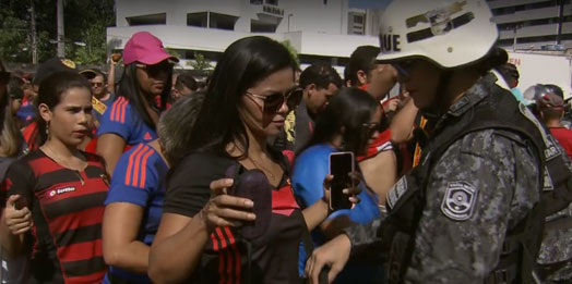 Batalhão de Choque da PM garantiu a segurança na final do PE 2019