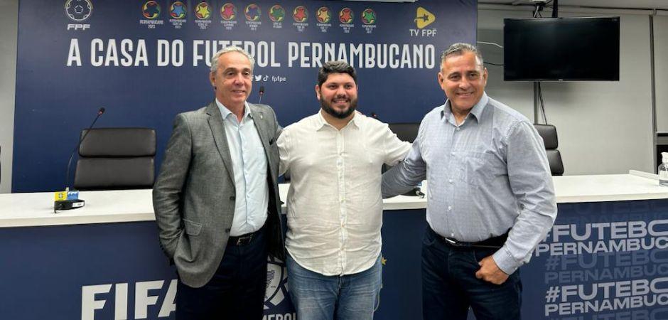 Presidente da FPF recebe vereador Ebinho Florêncio